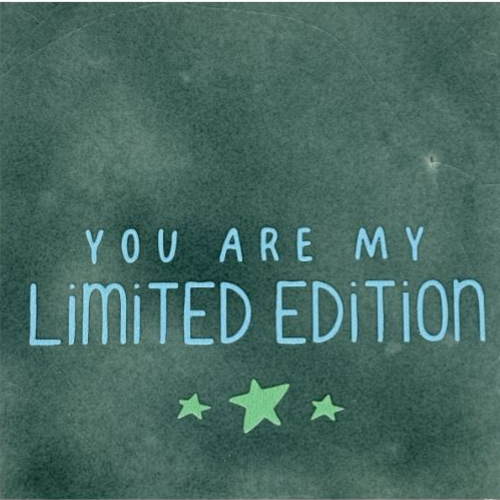 Tegeltje YETT- you are my limited edition groen/blauw