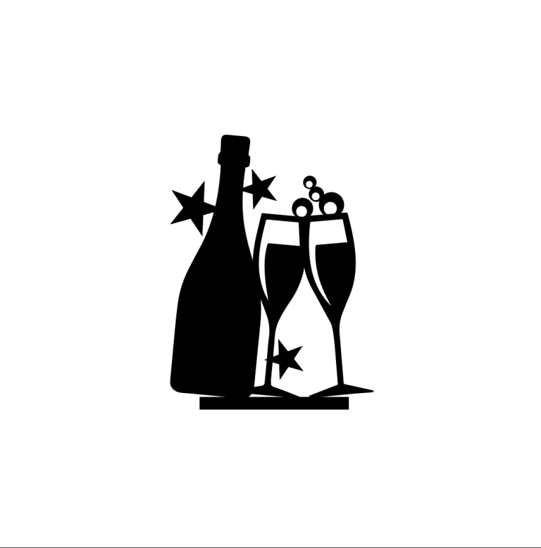Houten champagne glazen