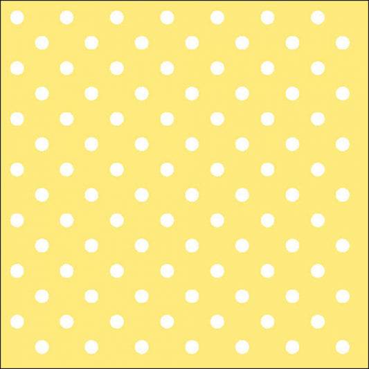 Servietten - geel met stippen