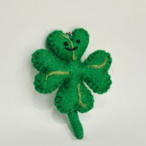 Sleutelhanger vilt - Klavertje 4